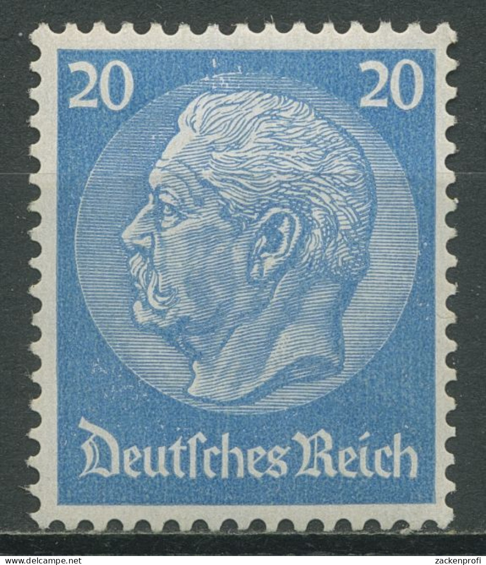 Deutsches Reich 1933 Hindenburg WZ Waffeln 489 Postfrisch - Neufs