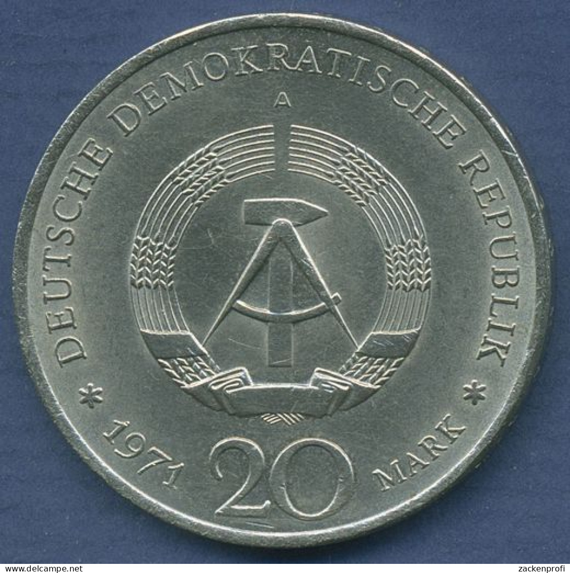 DDR 20 Mark 1971 Ernst Thälmann, J 1535 Vz (m2896) - Andere & Zonder Classificatie