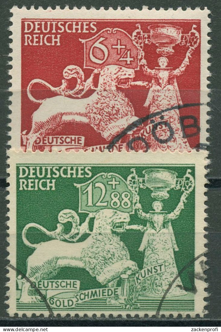 Deutsches Reich 1942 Goldschmiedekunst 816/17 Gestempelt - Gebraucht