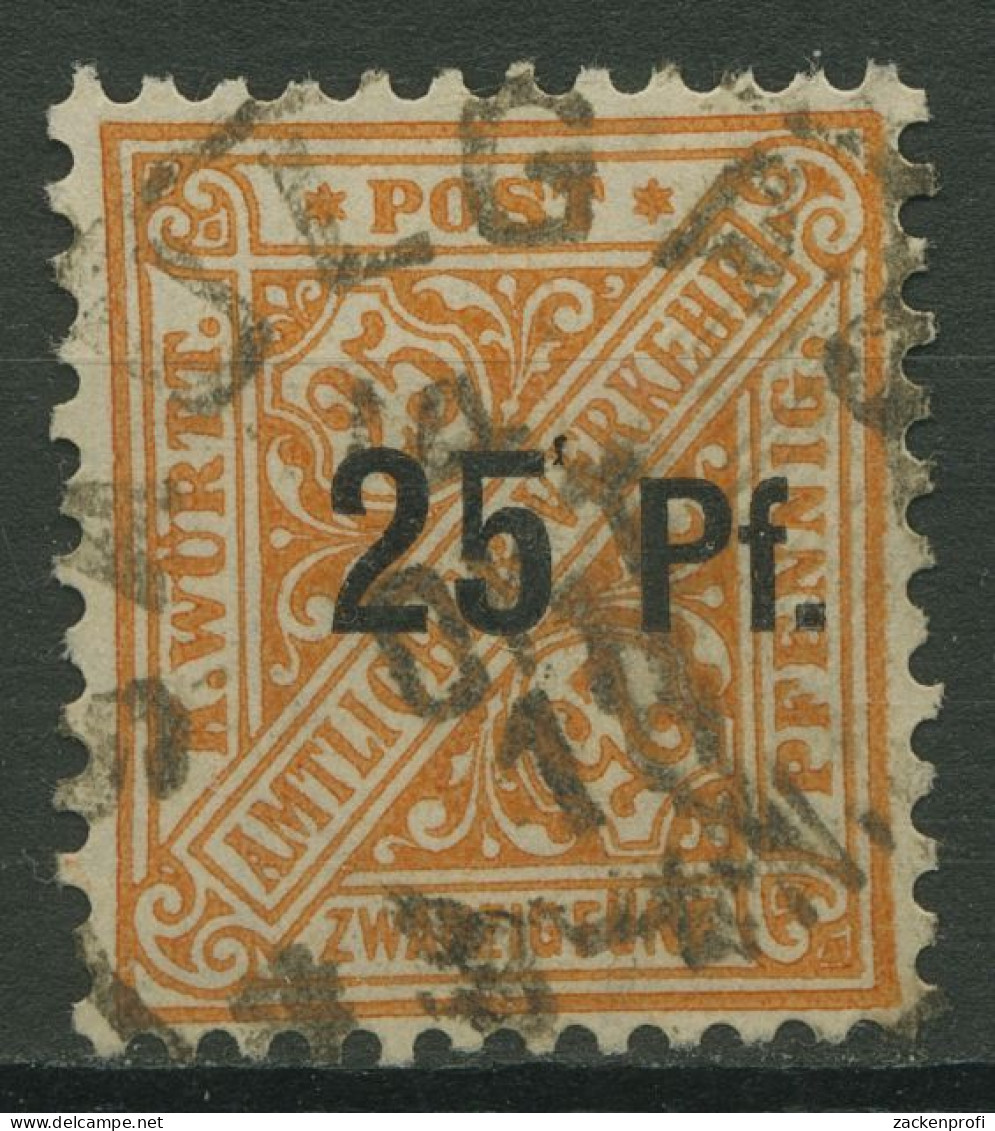 Württemberg Dienstmarken 1916 Ziffern In Schildern Mit Aufdruck 240 X Gestempelt - Used