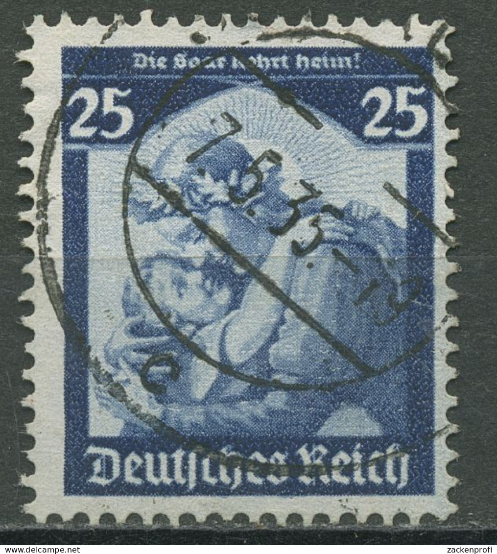 Deutsches Reich 1935 Saarabstimmung 568 Gestempelt - Used Stamps