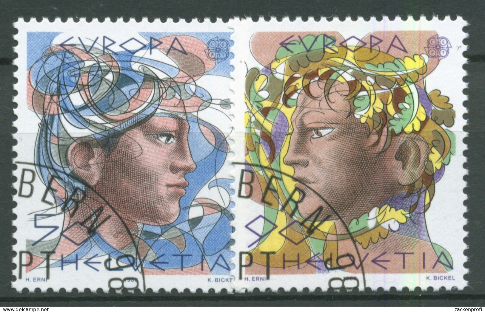 Schweiz 1986 Europa CEPT Natur-/Umweltschutz 1315/16 Gestempelt - Gebraucht