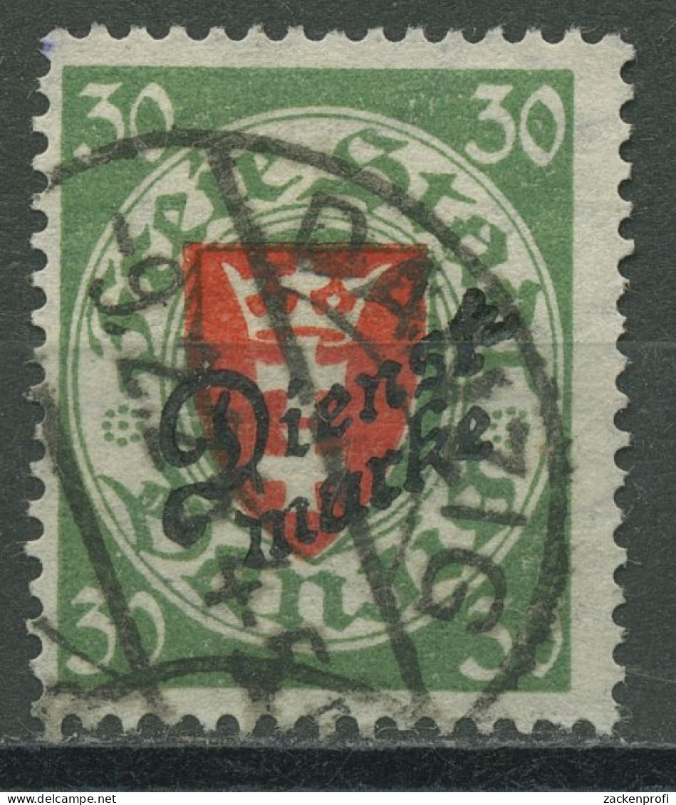 Danzig Dienstmarke 1924 Staatswappen Mit Aufdruck D 47 A Gestempelt - Dienstzegels