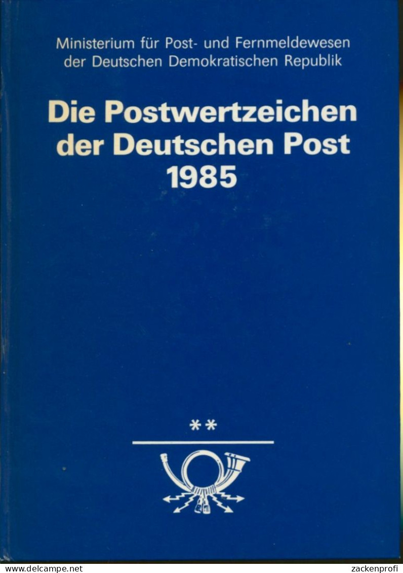 DDR Jahrbuch 1985 Mit Allen Marken, GA Postfrisch Und Schwarzdruck (XL9591) - Unused Stamps
