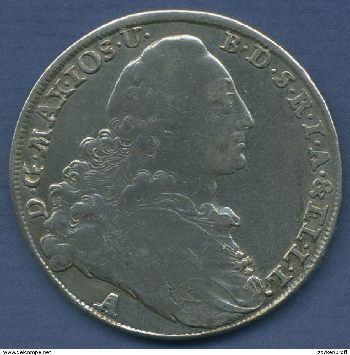 Bayern Madonnentaler 1772 A, Amberg, Maximilian III. Joseph, Sehr Schön (m6453) - Taler En Doppeltaler