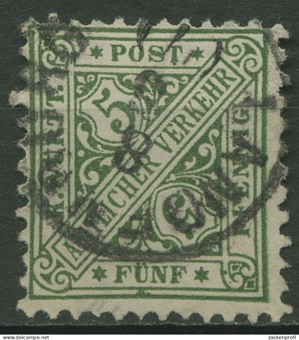 Württemberg Dienstmarken 1890 Ziffer In Schildern 209 Gestempelt - Usati