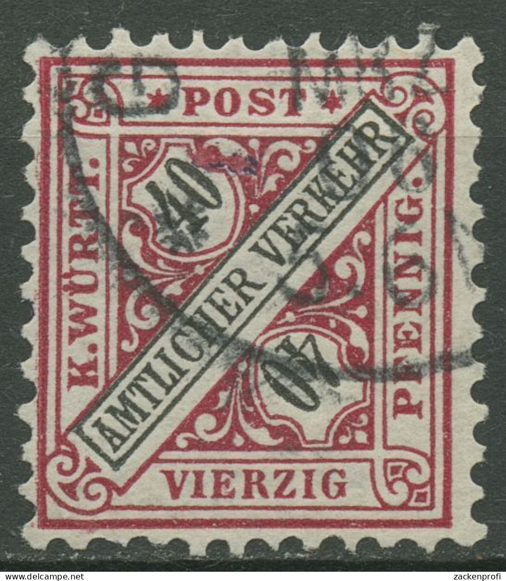 Württemberg Dienstmarken 1896/1902 Ziffer In Schildern 216 B Gestempelt - Afgestempeld