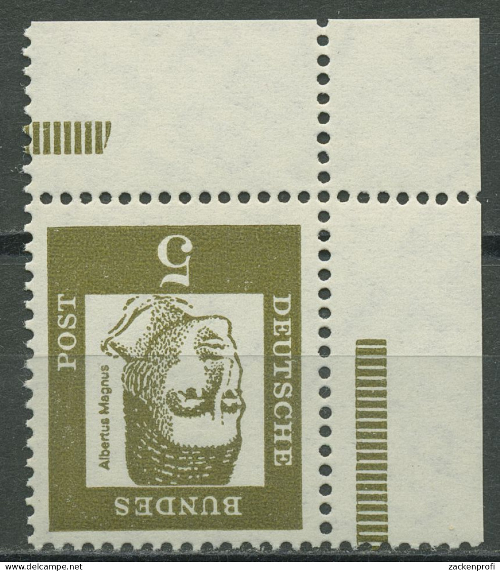 Bund 1961 Bedeutende Deutsche Ecke Aus MHB 347 Yb ER 9.2 Postfrisch - Nuovi