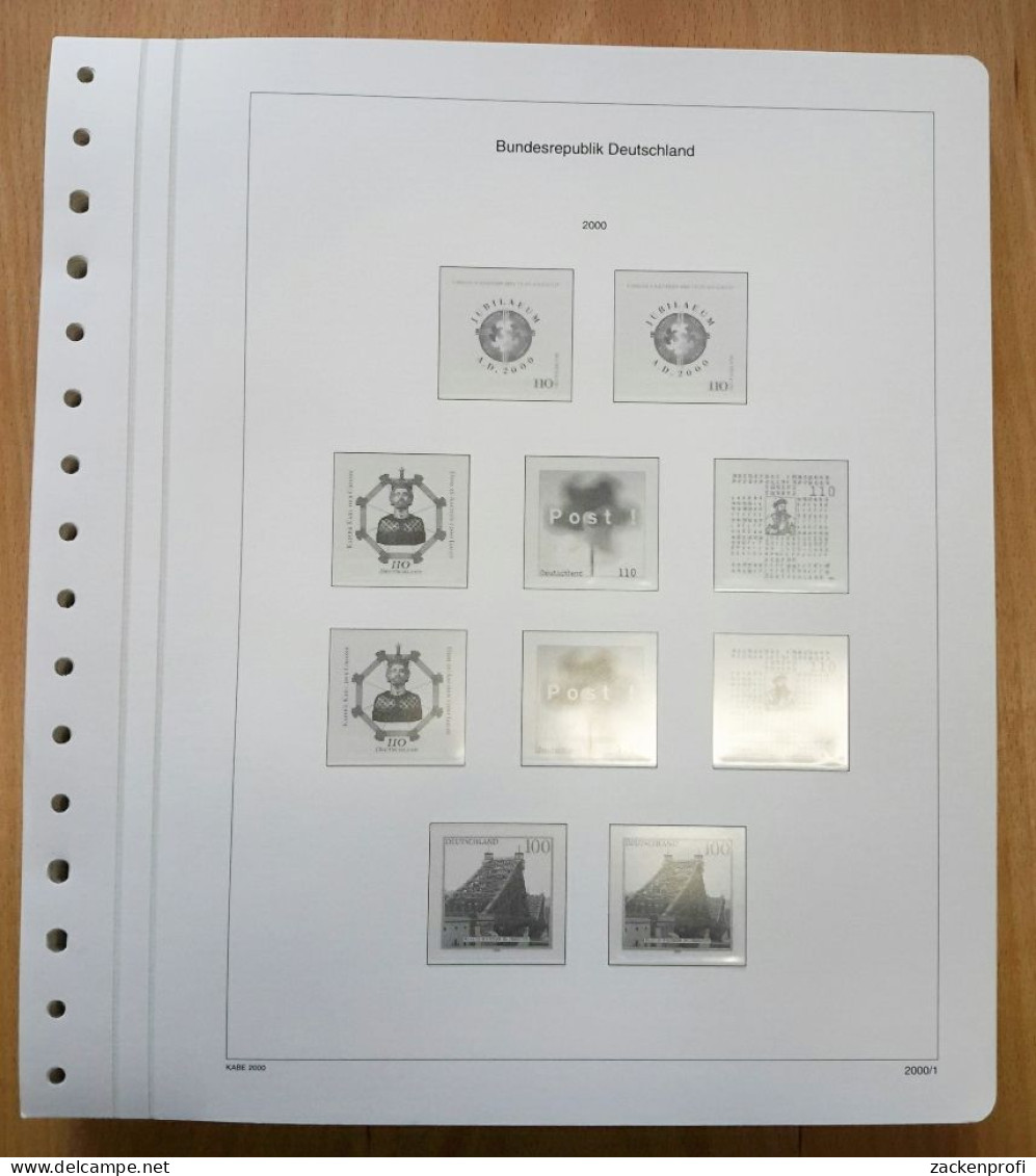 KABE-bicollect Of Vordruckblätter Bund 2000/04 Gebraucht, Neuwertig (Z2282) - Afgedrukte Pagina's