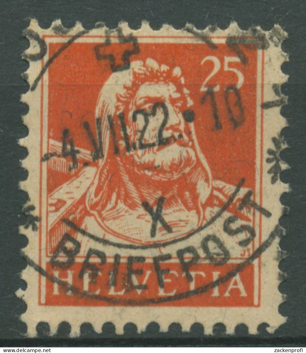 Schweiz 1921 Freimarke Tell Mit Armbrust 167 X Gestempelt - Used Stamps