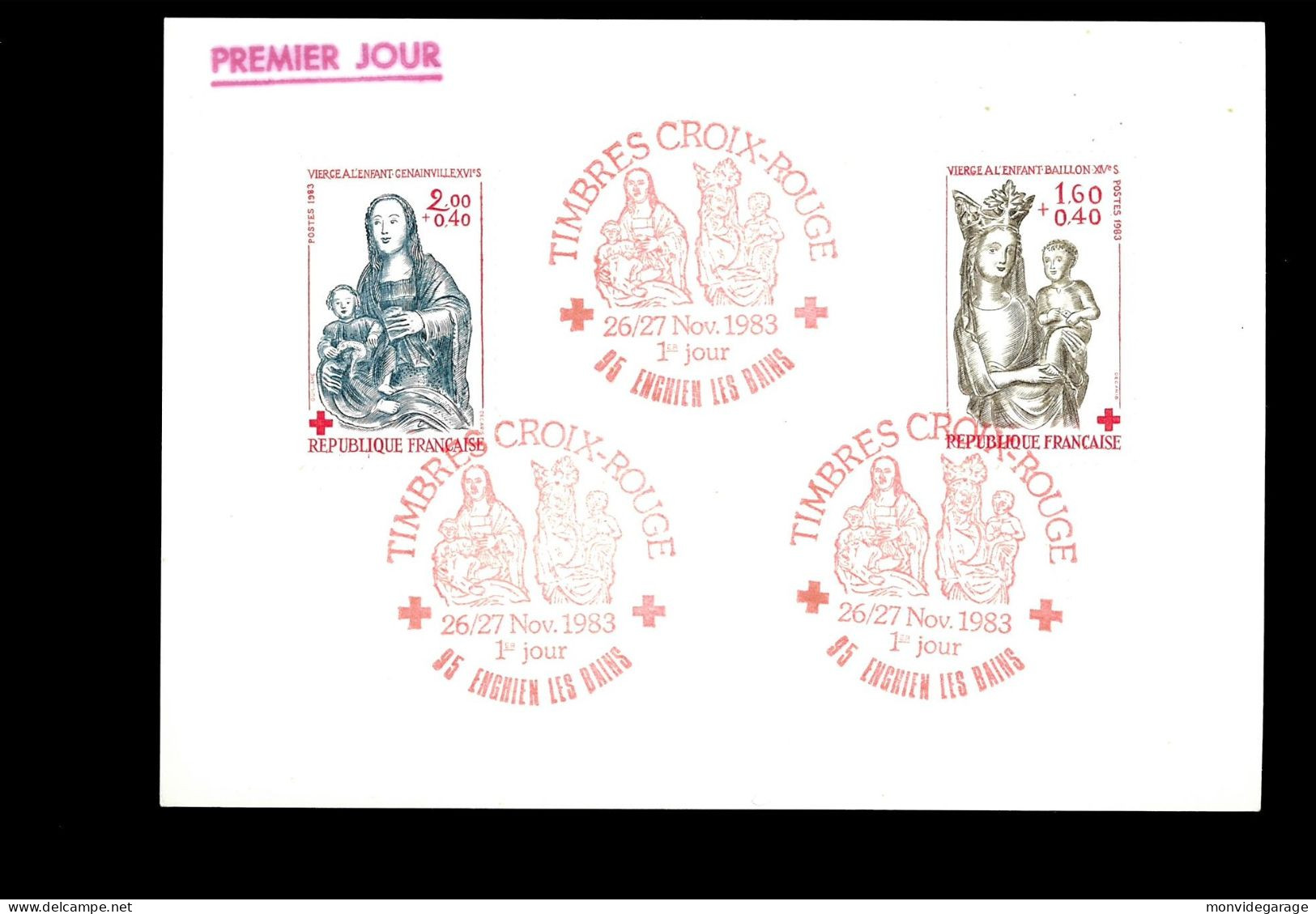 Lot de 36 Premier jour - Année 1983 - Bristol 1983