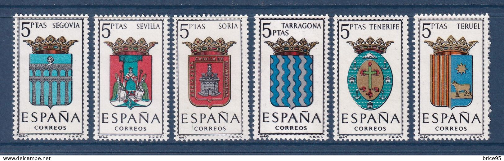 Espagne - YT N° 1326 à 1331 ** - Neuf Sans Charnière - 1965 - Unused Stamps