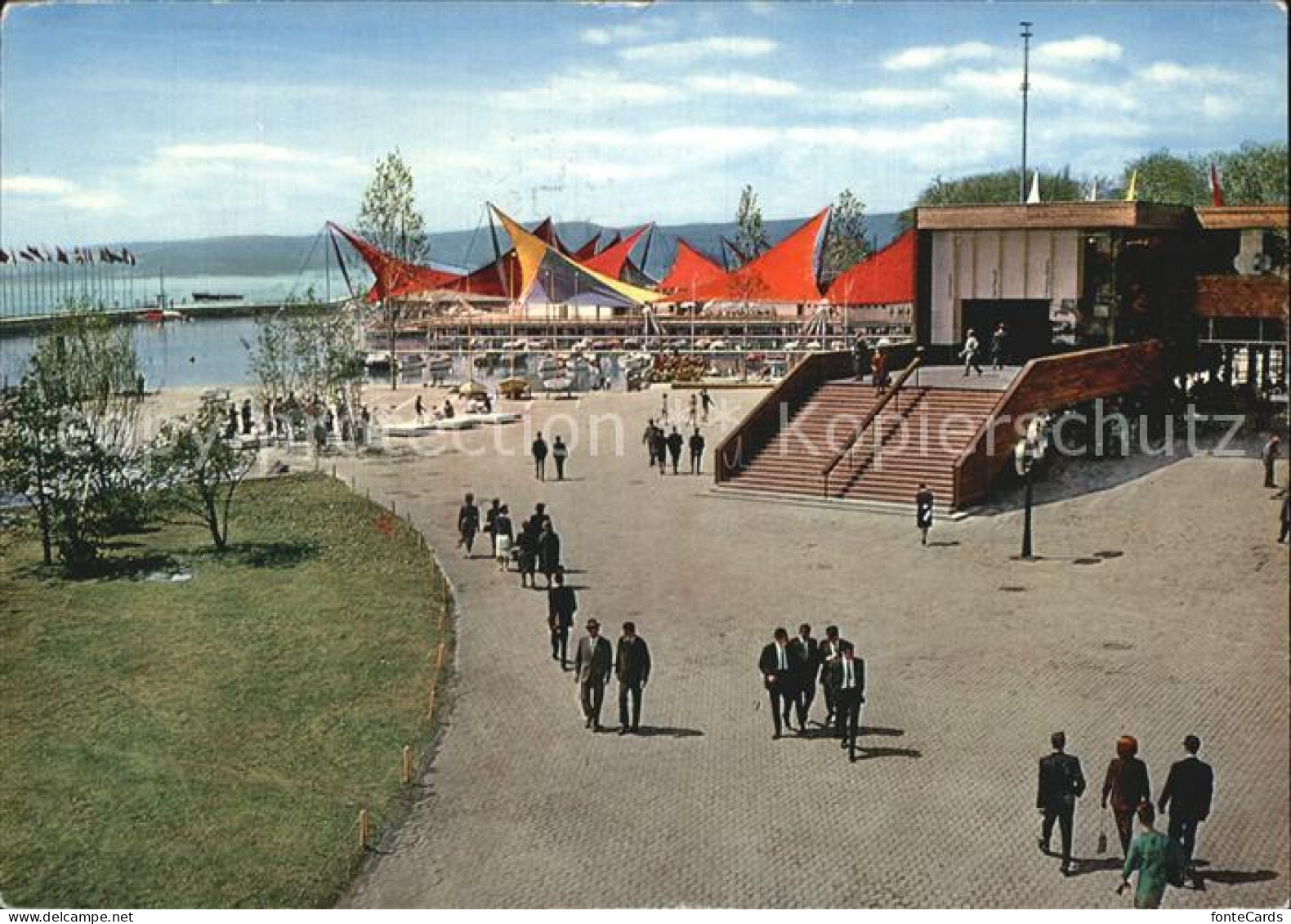 12490377 Exposition Nationale Lausanne 1964 Vue Sur Le Secteur Du Port  Expositi - Altri & Non Classificati