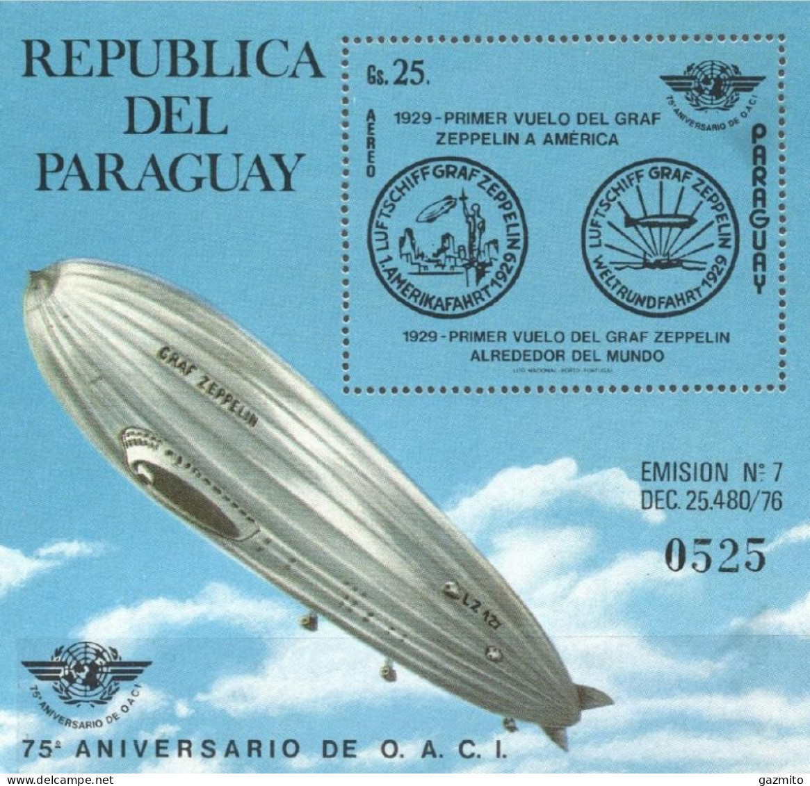 Paraguay 1979, Zeppelin, BF - Paraguay