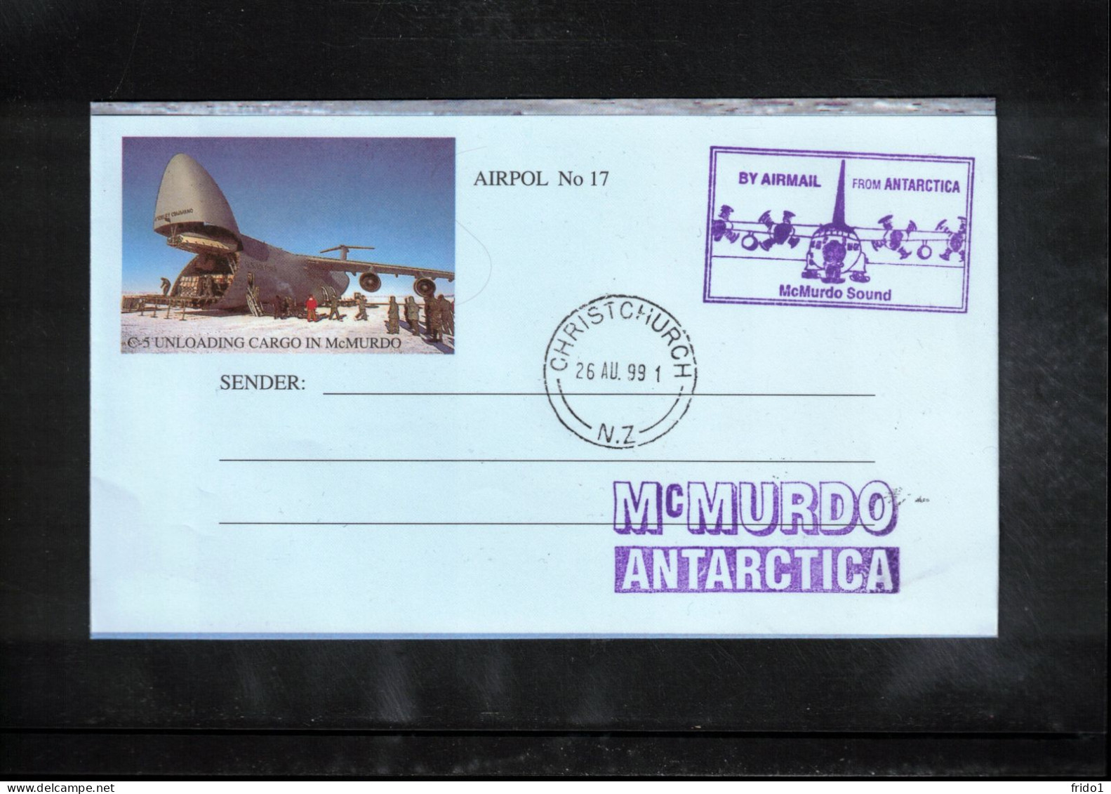 USA 1999 US Antarctic Research Program - Commencement WINFLY Antarctic Supply Programme Interesting Cover - Forschungsprogramme