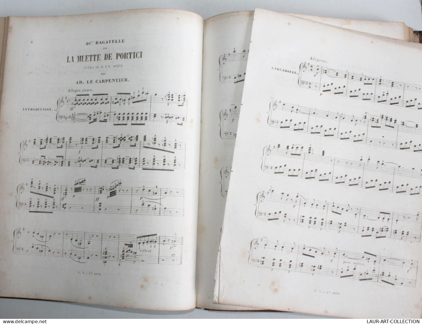 RARE 28 PARTITION PIANO EN 1 VOLUME! TYROLIENNE, CARNAVAL VENISE, PETITE FILEUSE / ANCIEN LIVRE ART XIXe (1803.258)