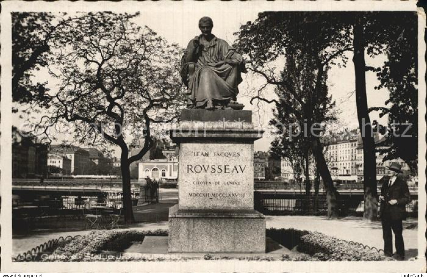 12474337 Geneve GE Statue Rousseau Geneve - Other & Unclassified