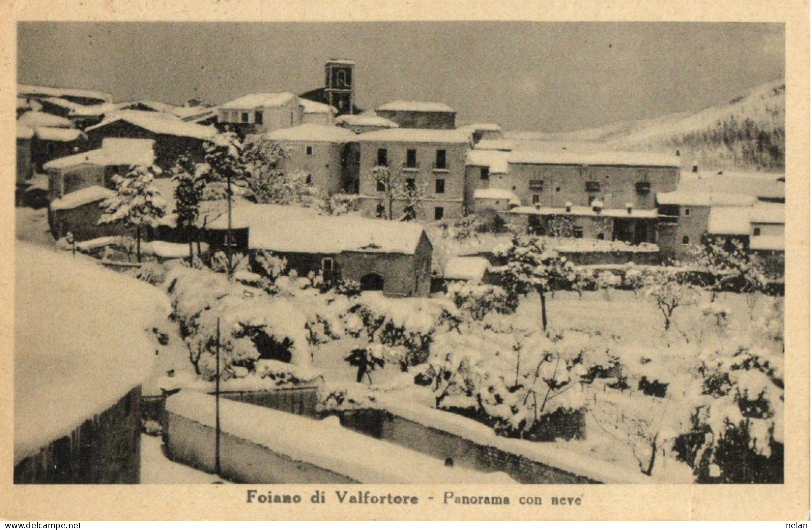 FOIANO DI VALFORTORE - PANORAMA CON NEVE - F.P. - Benevento