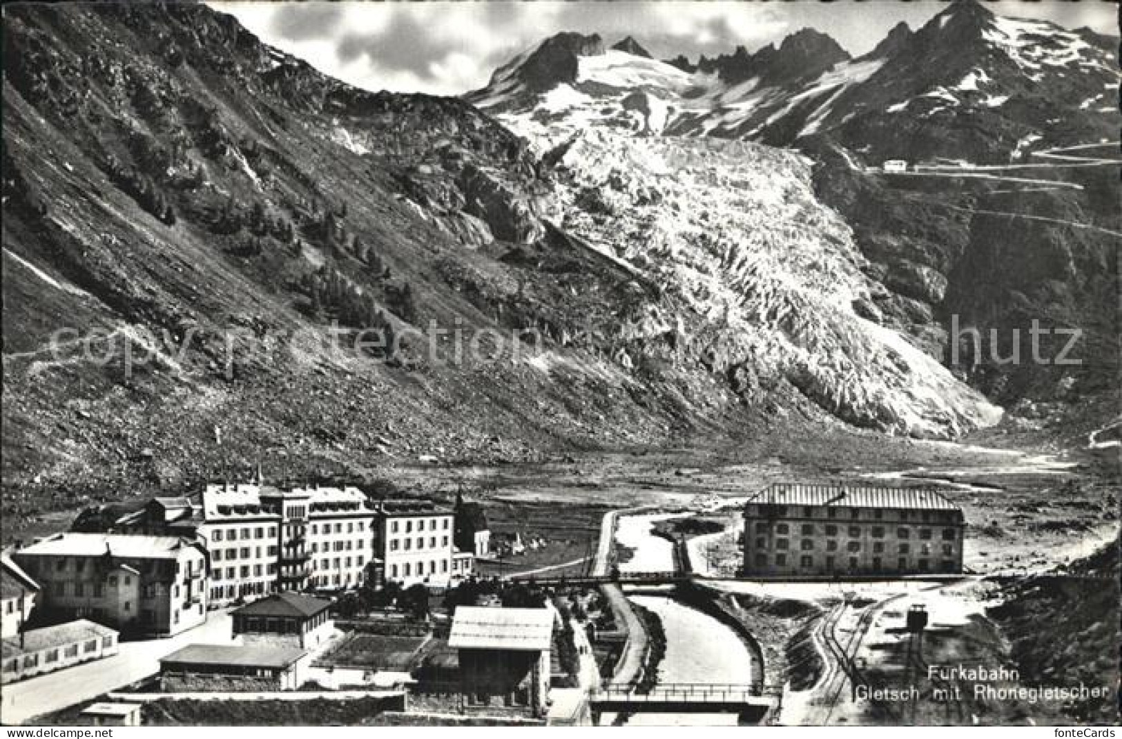 12472007 Gletsch Furkabahn Rhonegletscher Rhone Rhone - Sonstige & Ohne Zuordnung