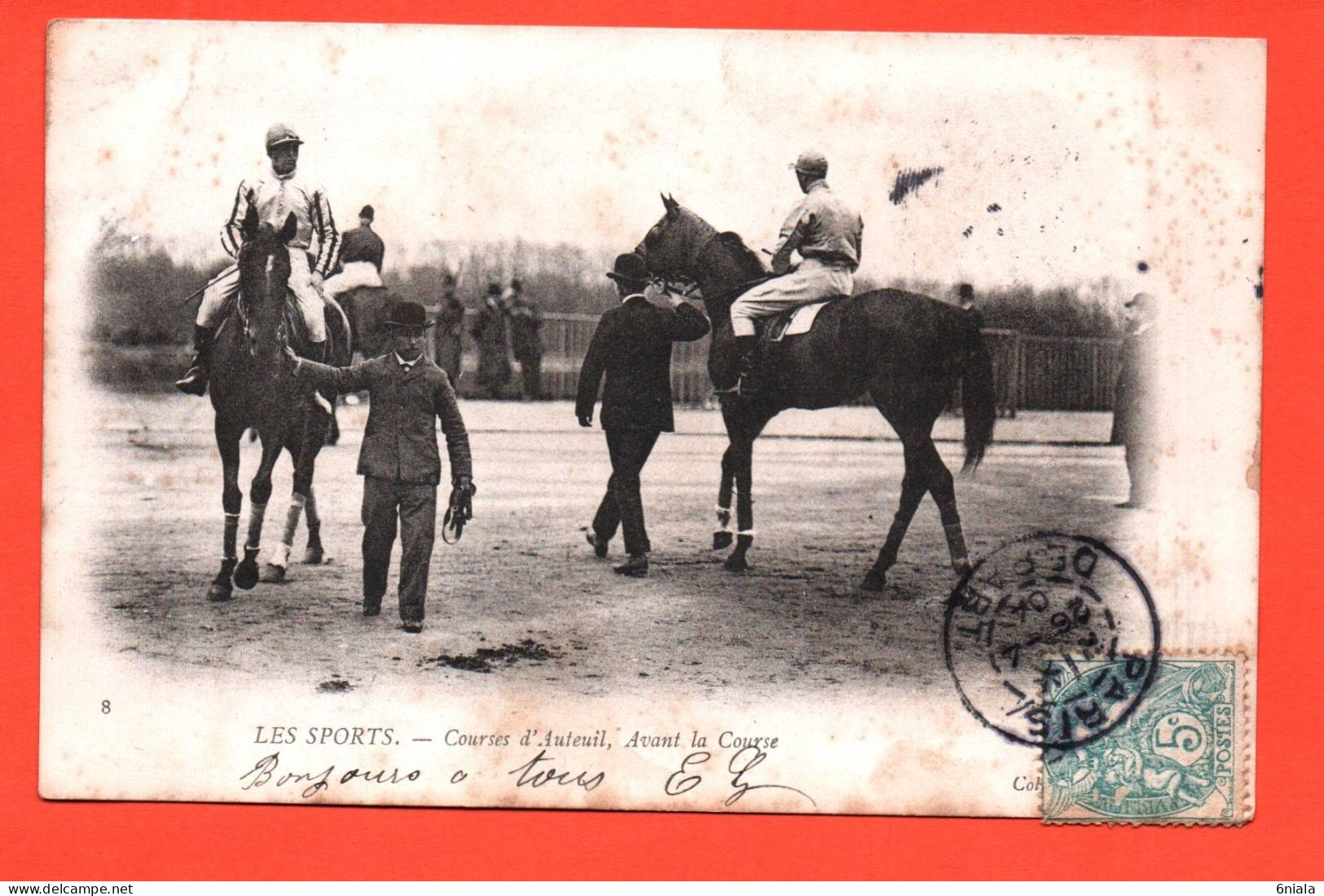 LES SPORTS  COURSES D AUTEUIL  Avant La Course ) Chevaux, Jockey Hippodrome, Hippisme  )F 21496 - Reitsport