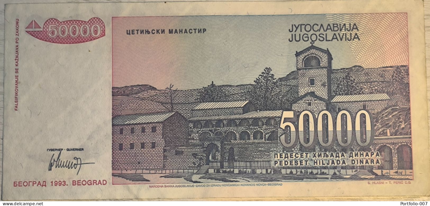 50 000 Dinara, 1993. Yugoslavia - Jugoslavia