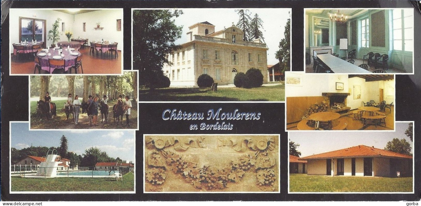 *CPM Grand Format - 33 - GRADIGNAN - Château Moulerens - Relais Cap France - Village Vacance Des Coqs Rouges De Bordeaux - Gradignan