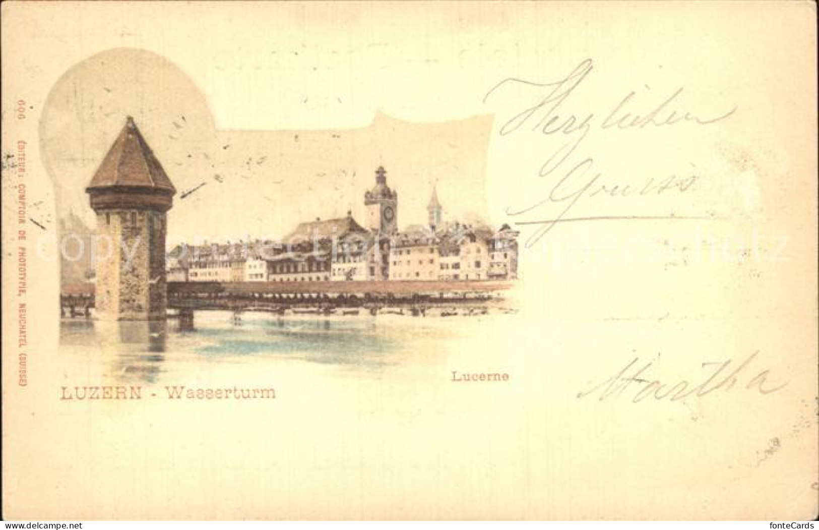 12459487 Luzern LU Wasserturm Luzern - Autres & Non Classés