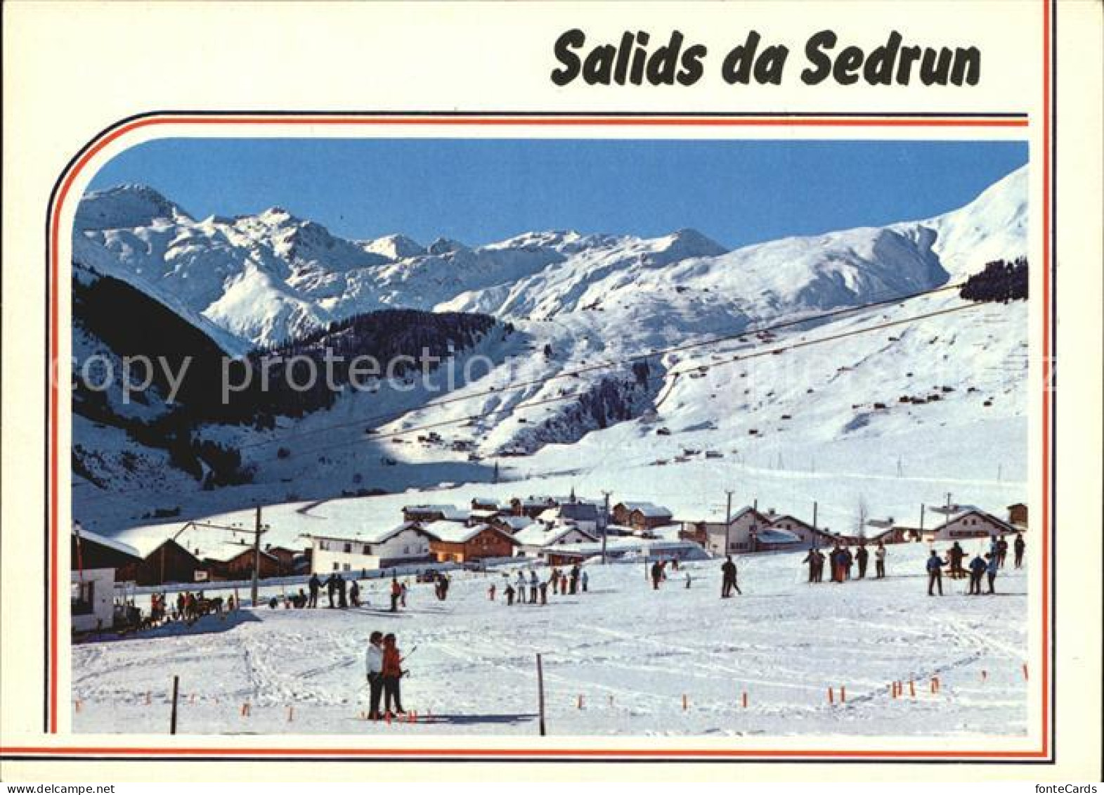 12458437 Sedrun Skilift Valtgeva Skiwiese Skigebiet Milez Sedrun - Autres & Non Classés