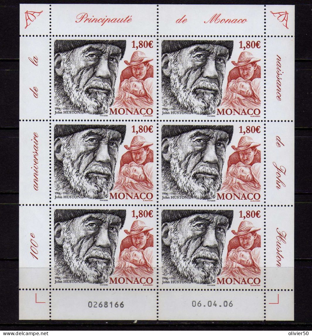 Monaco - 2006 -  Feuillet - Cinema - John Huston - Neufs** - MNH - Nuevos