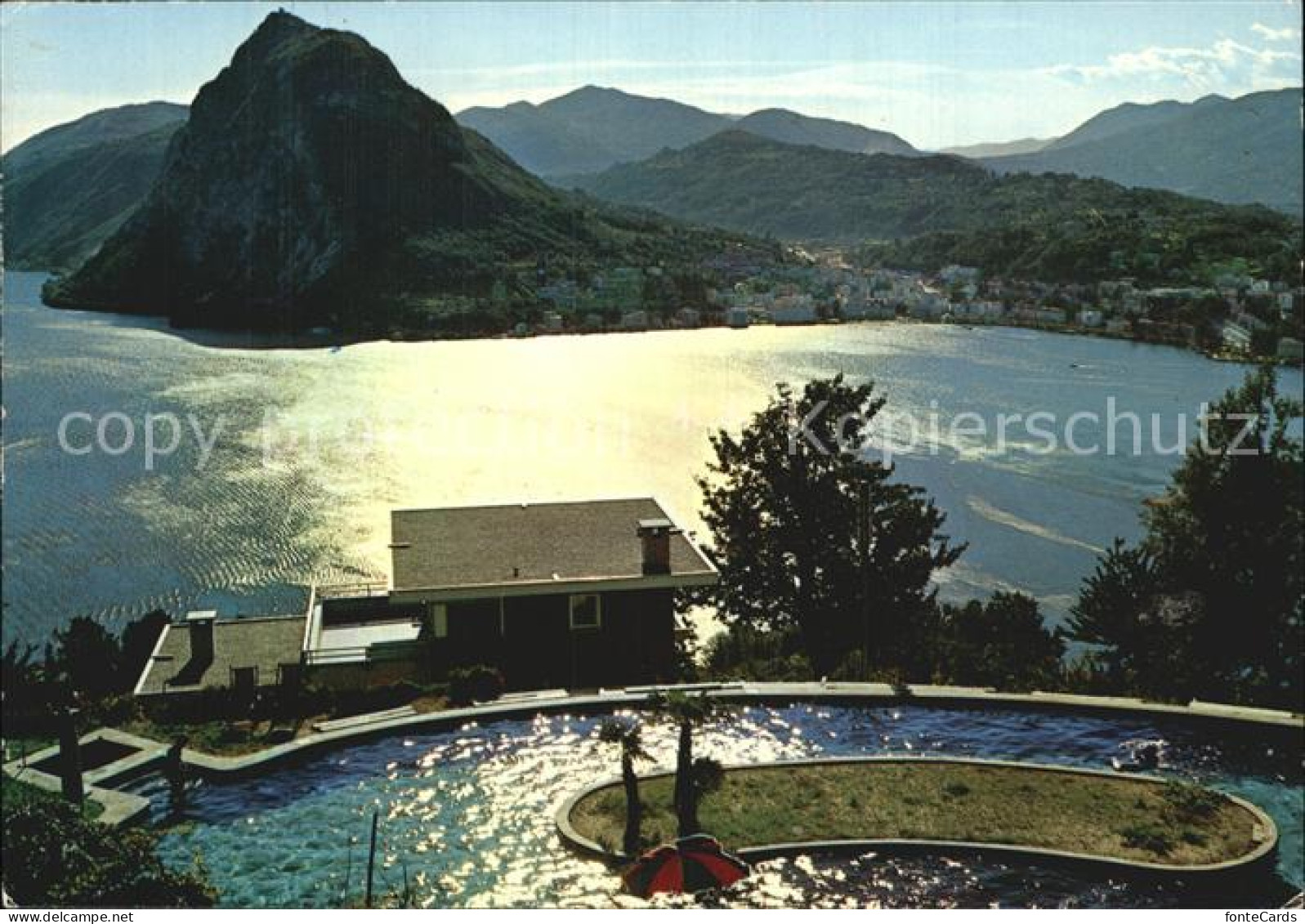 12457897 Aldesago Hotel Colibri Panorama Schwimmbad Piscina Aldesago - Altri & Non Classificati