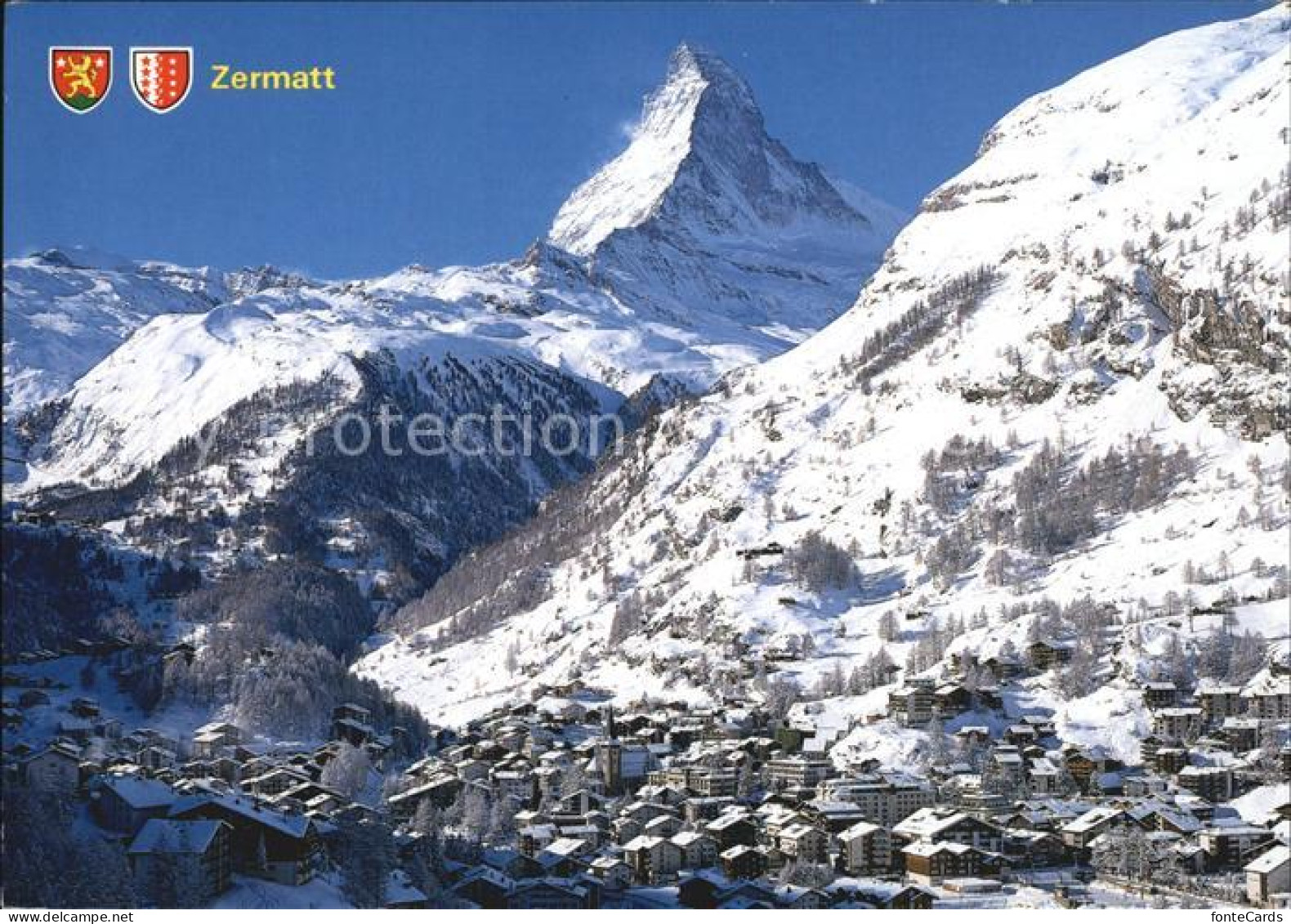 12456977 Zermatt VS Mit Matterhorn  - Sonstige & Ohne Zuordnung