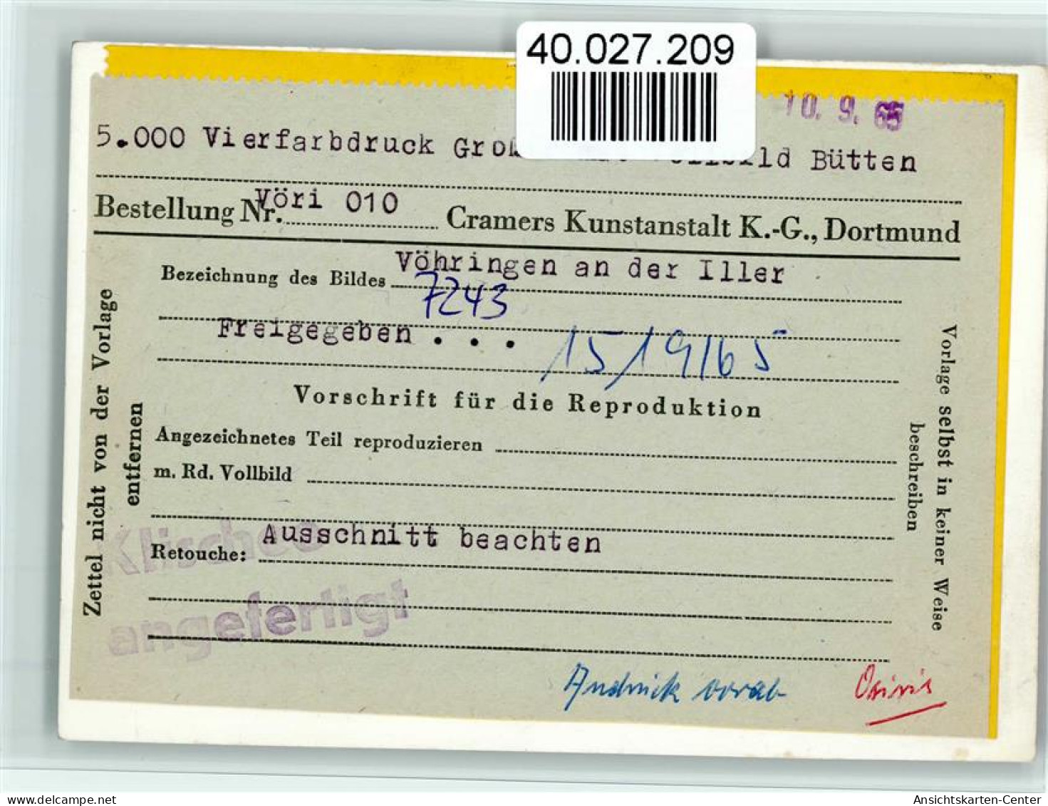 40027209 - Voehringen , Wuertt - Andere & Zonder Classificatie