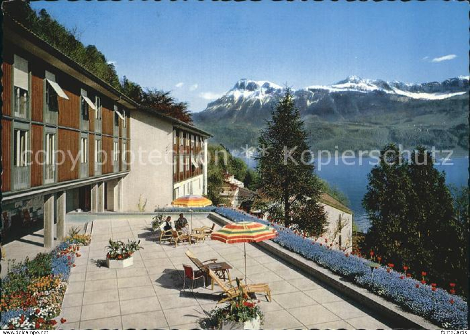 12456207 Gersau Vierwaldstaettersee Hotel SBHV Rotschuo Mit Nieder Und Oberbauen - Sonstige & Ohne Zuordnung