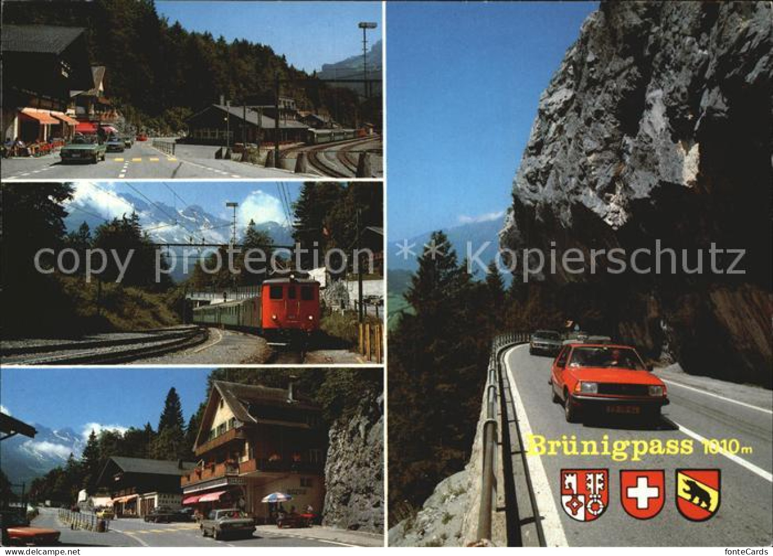 12453557 Bruenigpass Strasse Zwischen Den Kantonen Obwalden Und Bern Eisenbahn B - Other & Unclassified