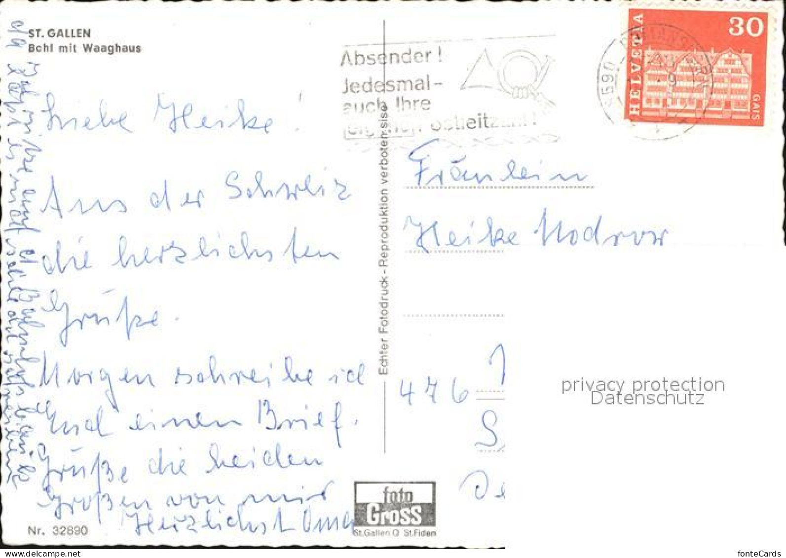 12451707 St Gallen SG Bohl Mit Waaghaus St. Gallen - Sonstige & Ohne Zuordnung
