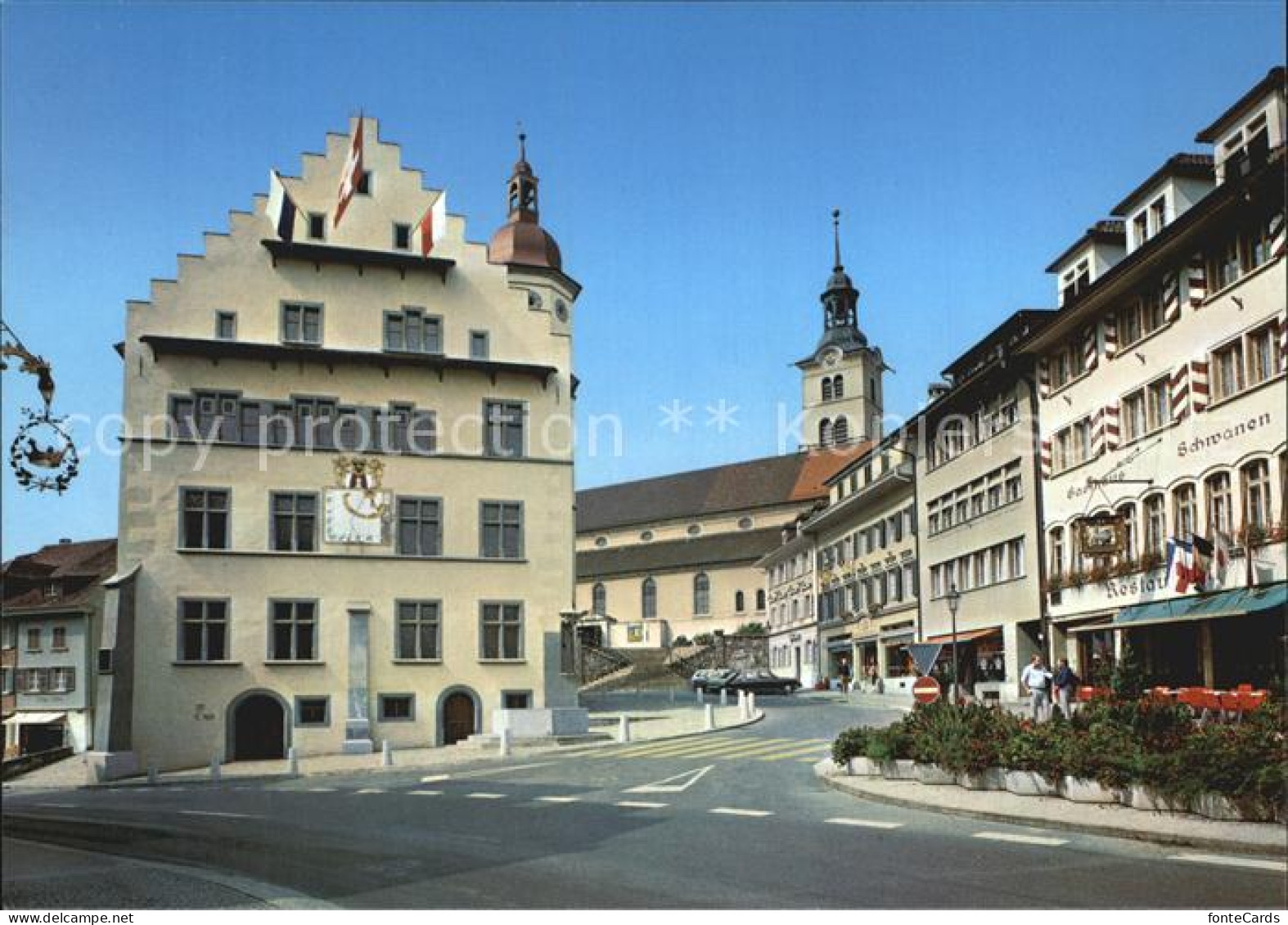 12450537 Sursee Rathaus Und Pfarrkirche Sursee - Sonstige & Ohne Zuordnung