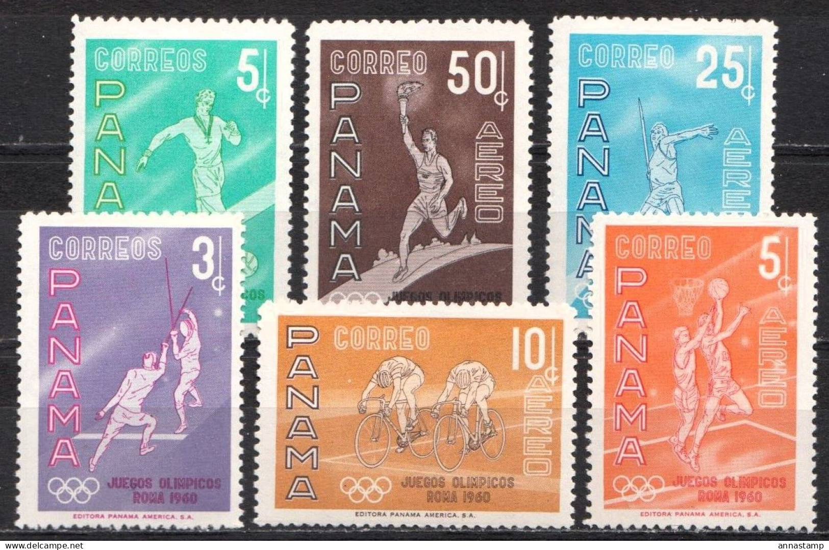 Panama MNH Set - Ete 1960: Rome