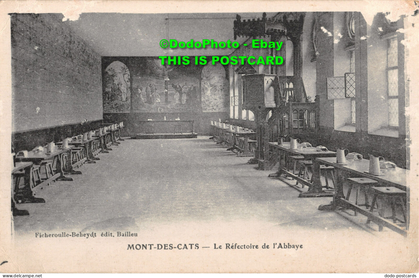 R412372 Ficheroulle Beheydt. Mont Des Cats. Le Refectoire De LAbbaye. Imp. E. Le - World
