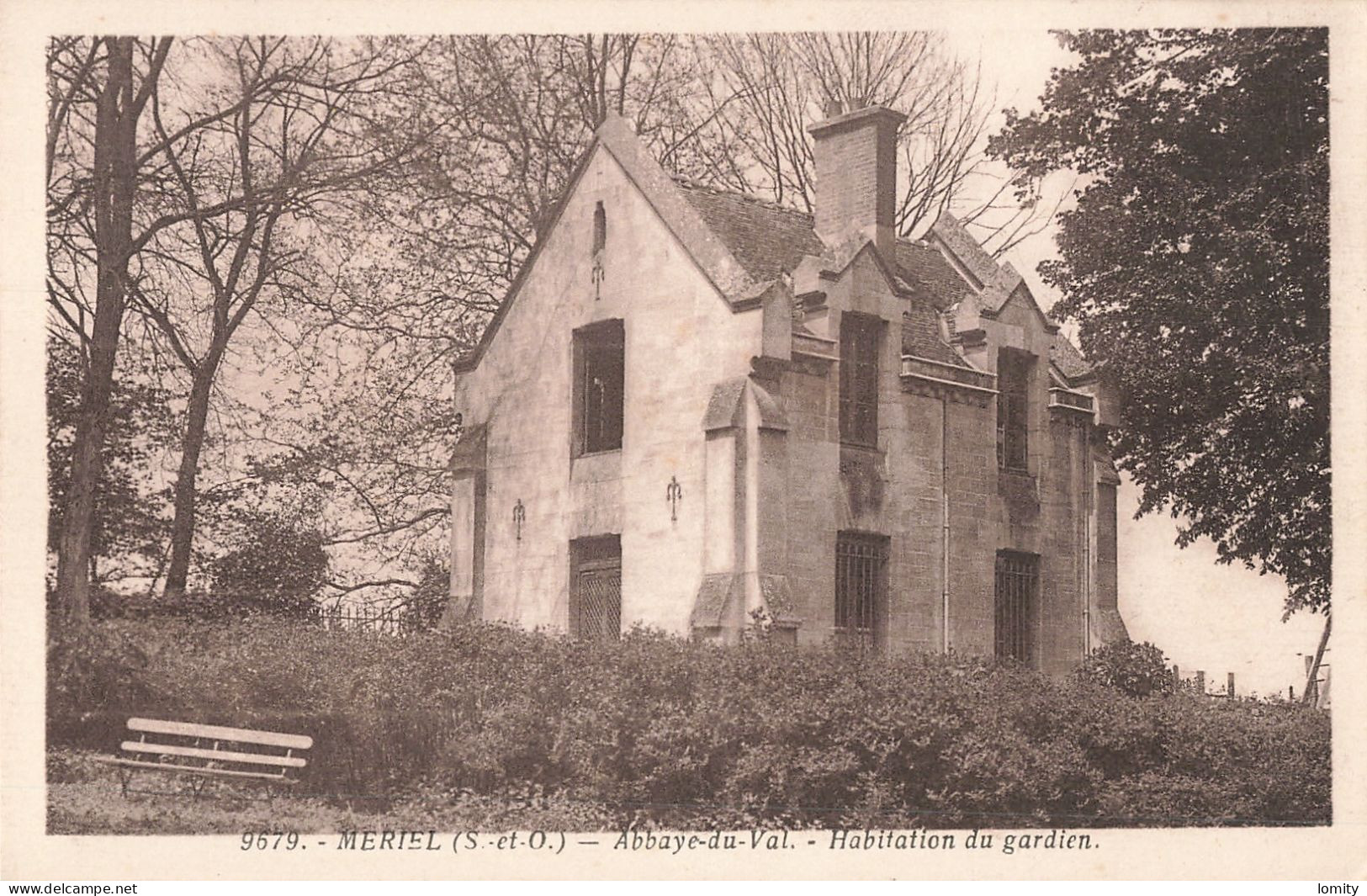 95 Meriel Abbaye Du Val Habitation Du Gardien CPA - Meriel