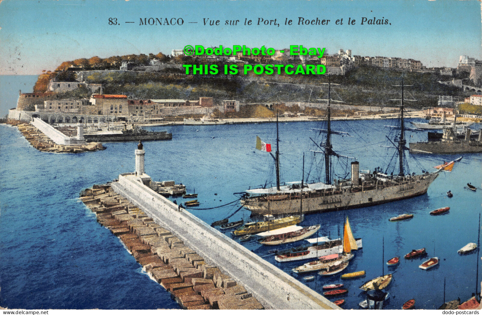 R413238 Monaco. Vue Sur Le Port. Le Rocher Et Palais. Rostand Et Renaud. 1925 - World