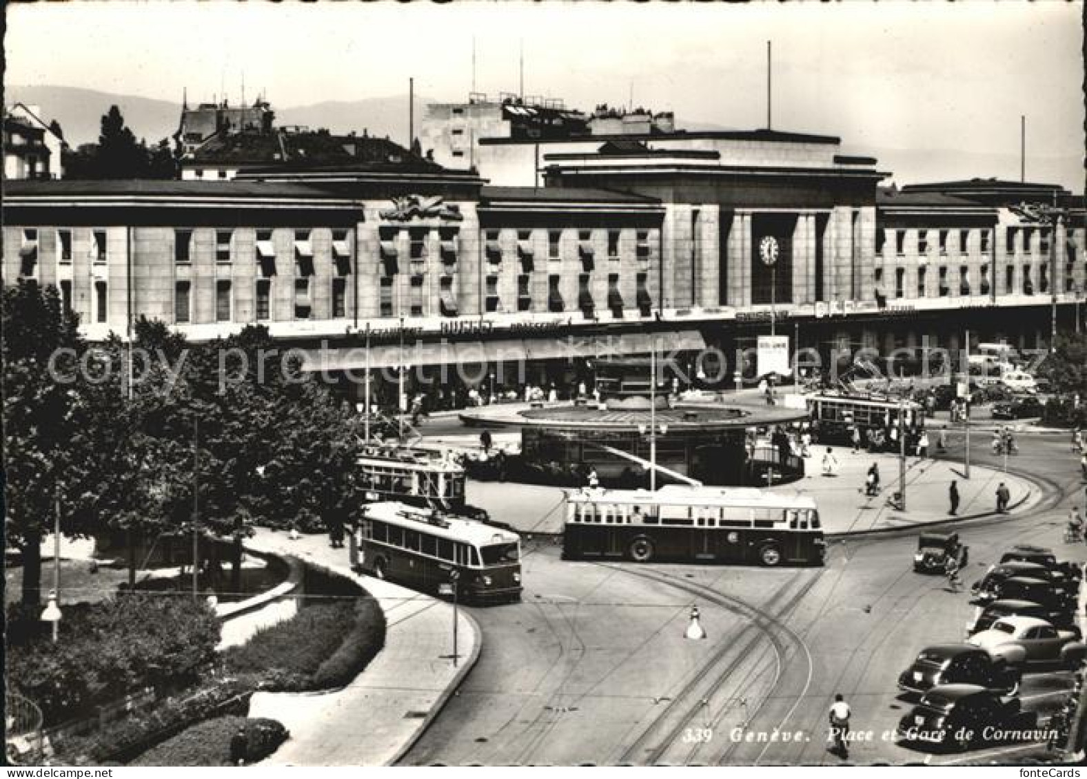 12430127 Geneve GE Place Et Gare De Cornavin Geneve - Andere & Zonder Classificatie