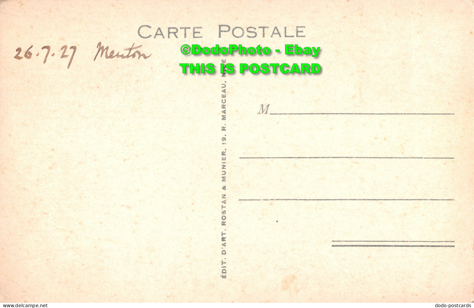 R413239 Monte Carlo. Les Jardins Du Casino. D Art. Rostan And Munier. 1927 - World