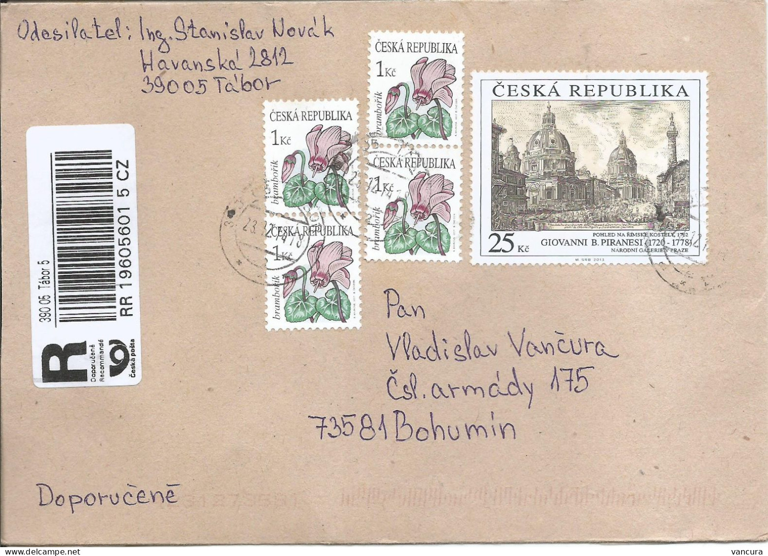 R Envelope Czech Republic Piranesi Used In 2014 - Modern