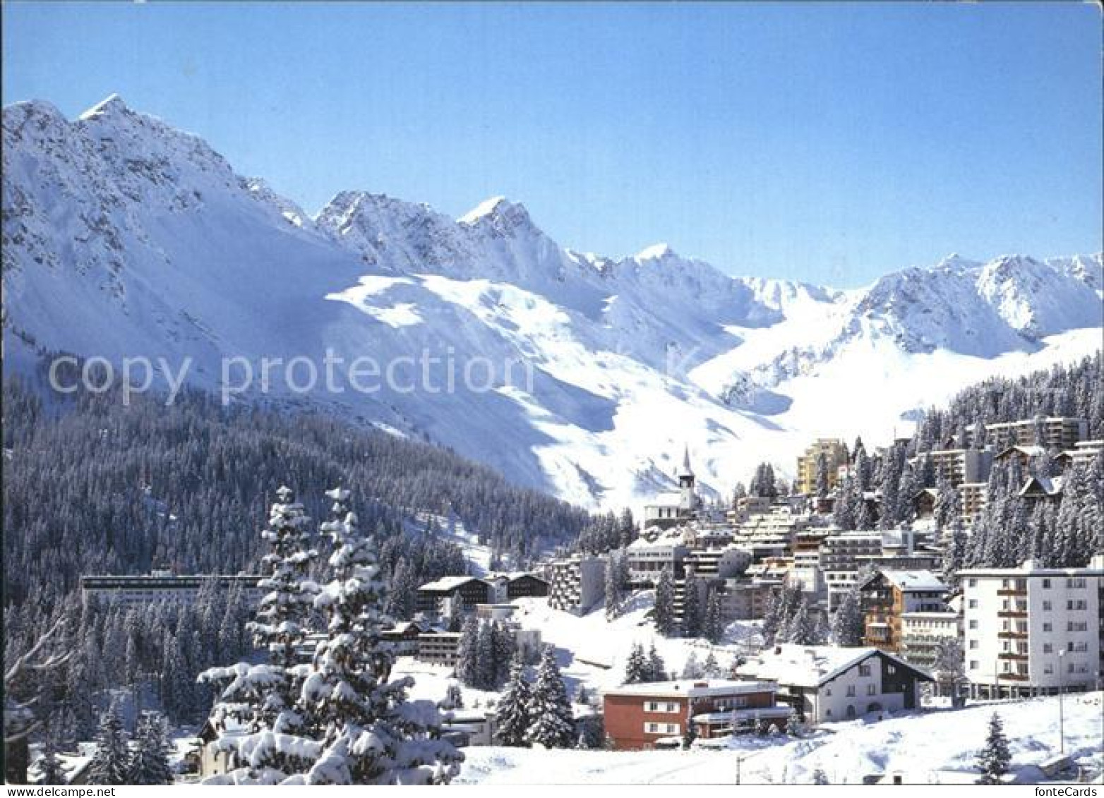 12394697 Arosa GR Panorama Wintersportplatz Alpen Arosa - Autres & Non Classés