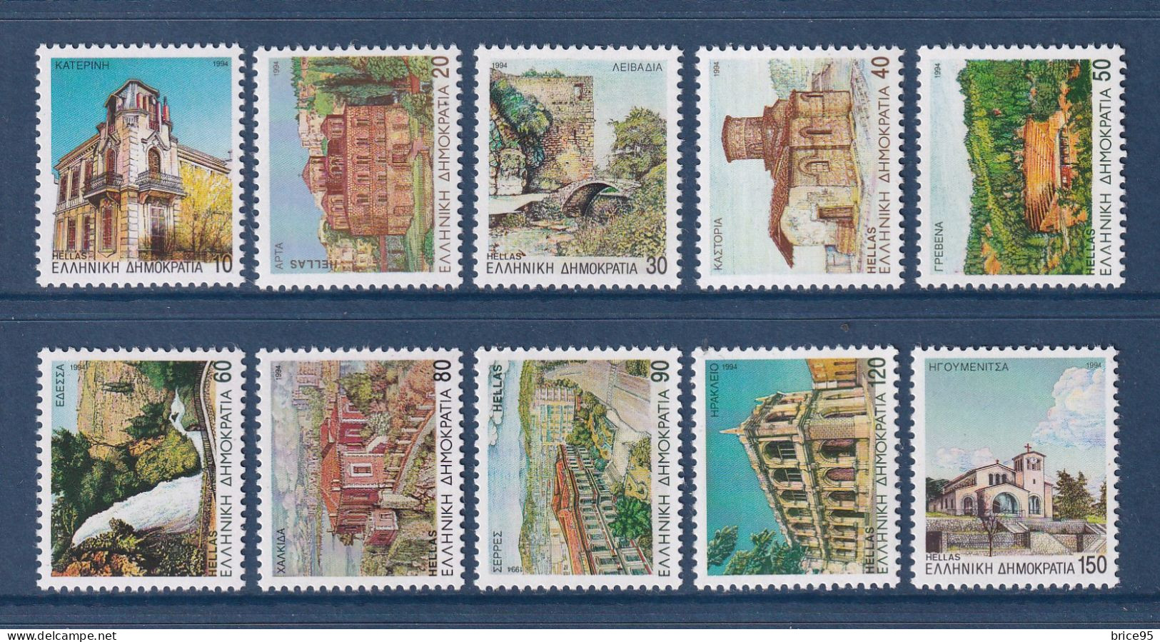 Grèce - YT N° 1846 à 1855 ** - Neuf Sans Charnière - 1994 - Unused Stamps