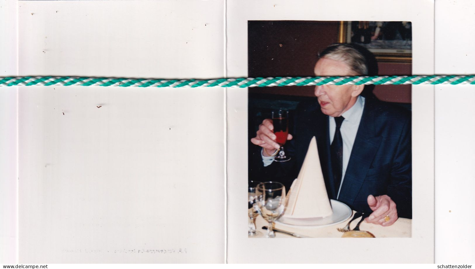 Jean Robert-Vulsteke, Mouscron 1924, 1996. Foto - Overlijden
