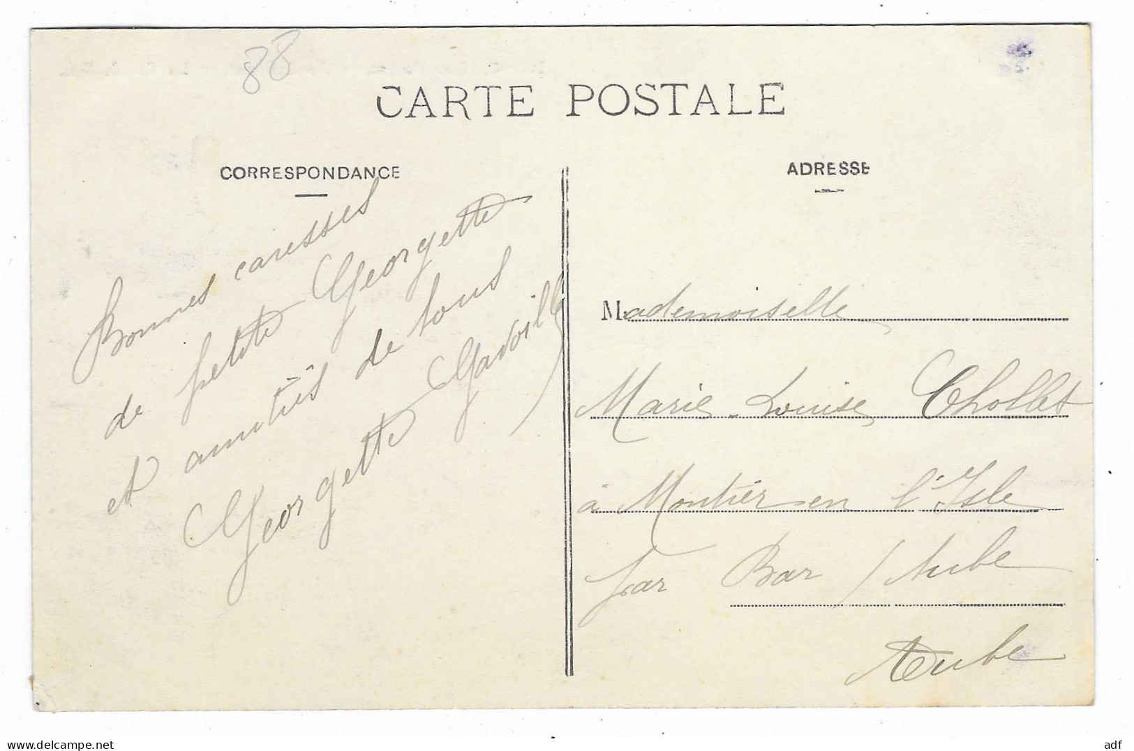 JOLIE CPA ANIMEE REMIREMONT, ANIMATION DANS LA GRANDE RUE, MAGASIN GRANDS ECONOMATS, VOSGES 88 - Remiremont