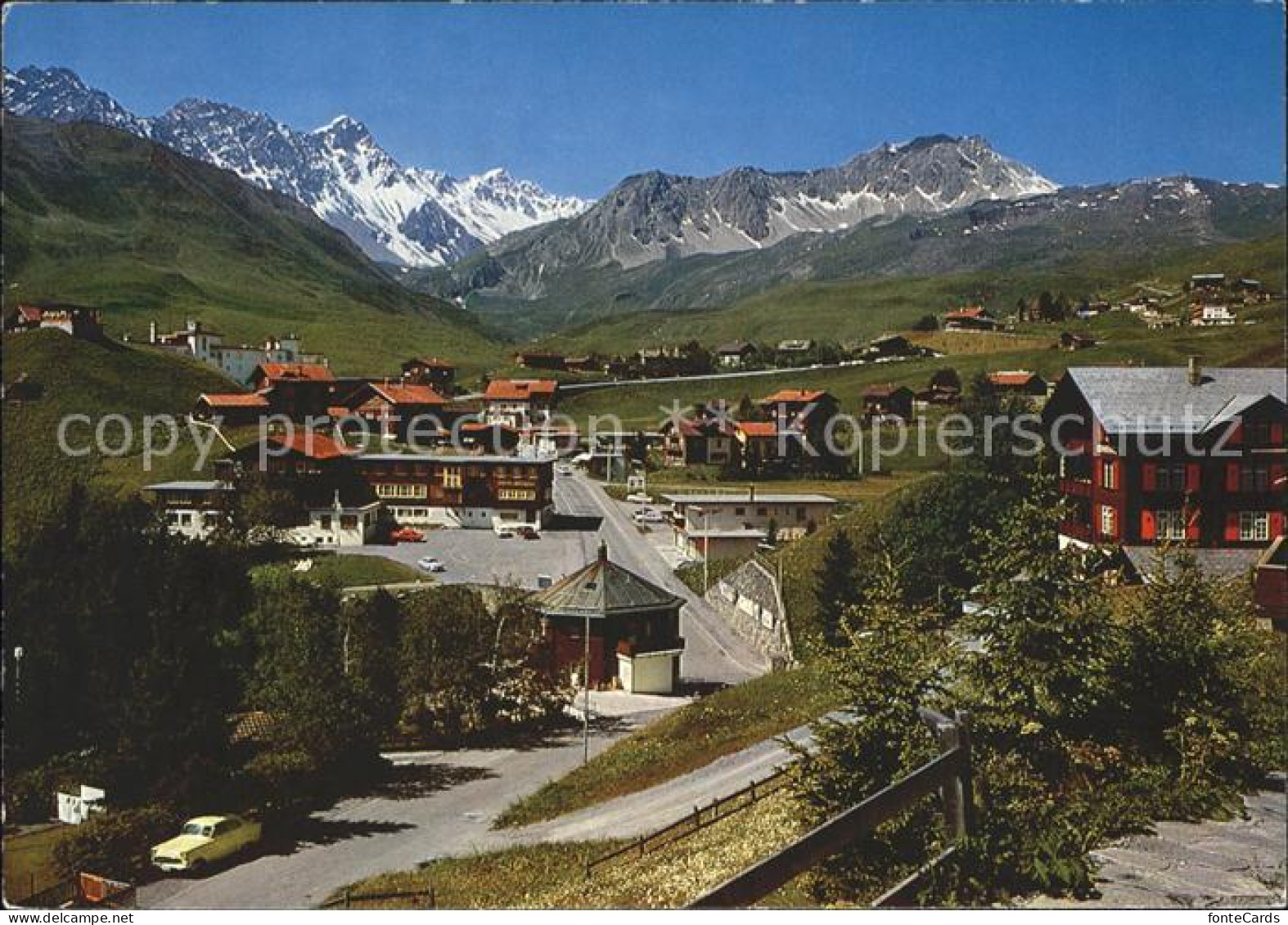 12371647 Arosa GR Ortsansicht Berge Arosa - Andere & Zonder Classificatie