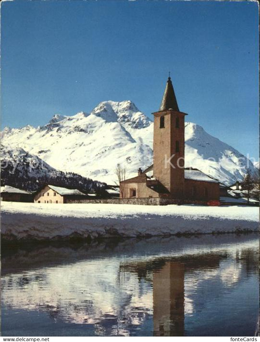 12371347 Sils Baselgia Oberengadin Kirche Sils/Segl Baselgia - Andere & Zonder Classificatie