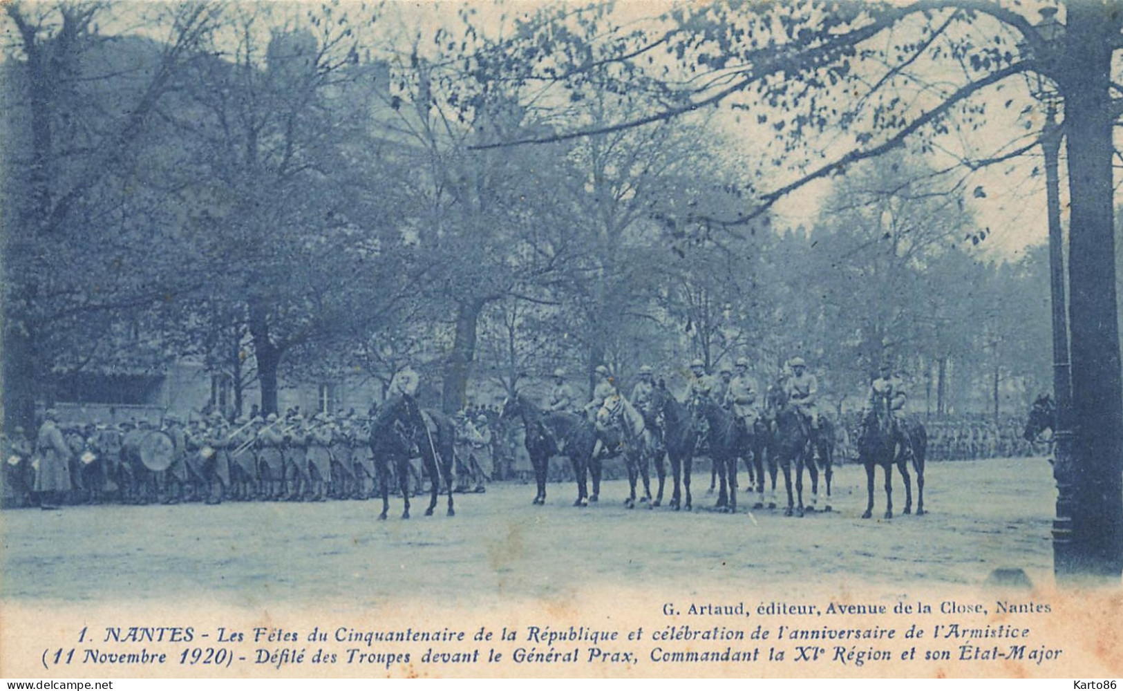 Nantes * Les Fêtes Du Cinquantenaire De La République Et Célébration De L'anniversaire De L'armistice 11 Nov 1920 - Nantes